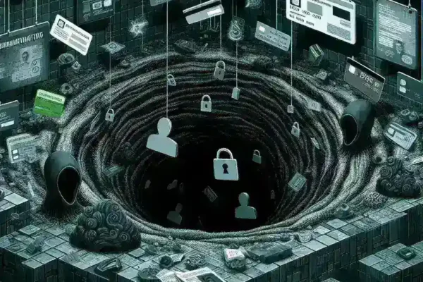 "Guía visual ilustrativa sobre cómo manejar la exposición de información personal en la dark web, con pasos prácticos y consejos de seguridad."