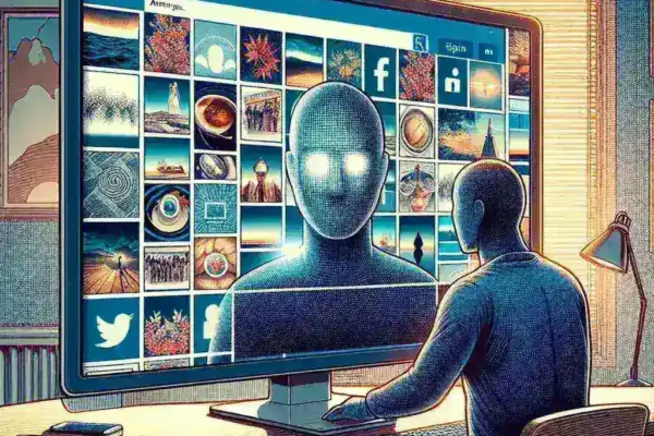 "Visualizador de Historias de Instagram: Persona utilizando una herramienta anónima para ver historias en Instagram sin ser detectado, destacando la privacidad y la facilidad de uso en la guía completa."