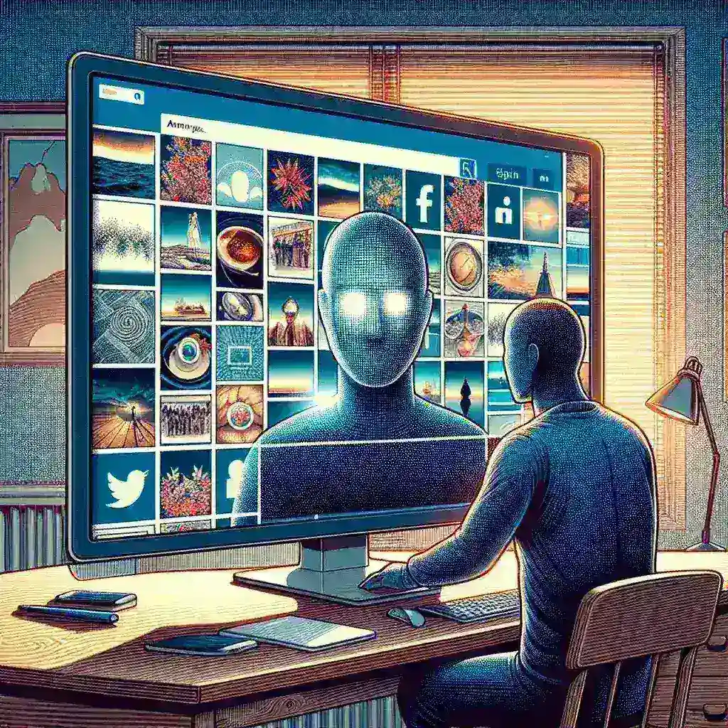 "Visualizador de Historias de Instagram: Persona utilizando una herramienta anónima para ver historias en Instagram sin ser detectado, destacando la privacidad y la facilidad de uso en la guía completa."